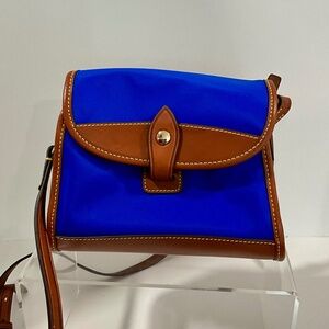 Dooney & Bourke Wayfarer Flap Cross Body Nylon Royal Cobalt Blue
